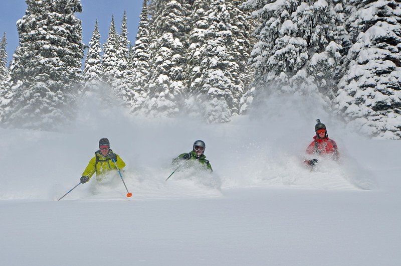 Deep powder in revelstoke