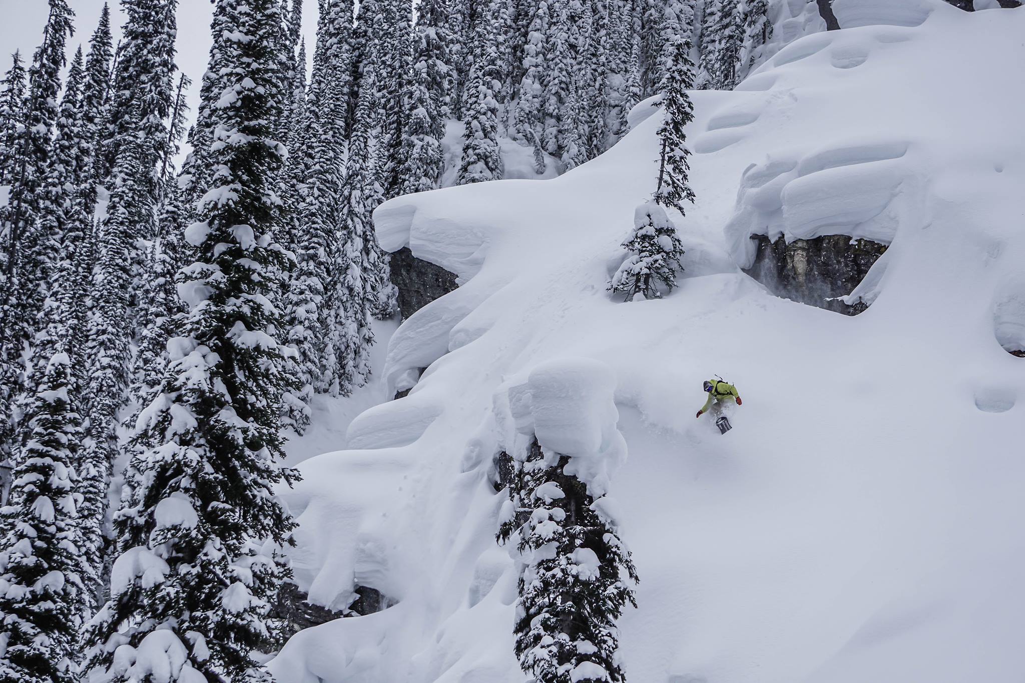 Famous for its tree skiing: BC