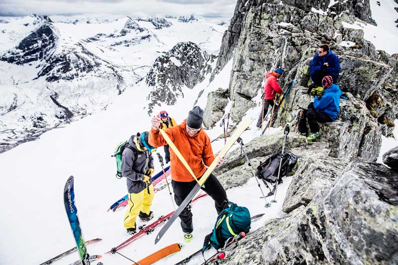 Backcountry skiing in Sunmore, Norway