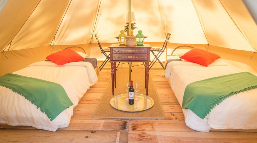 Shared glamping